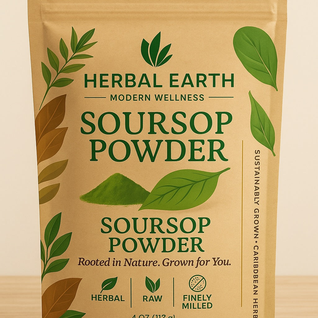 🌿✨ Soursop Leaf Powder — Potent Island Calm 4 oz