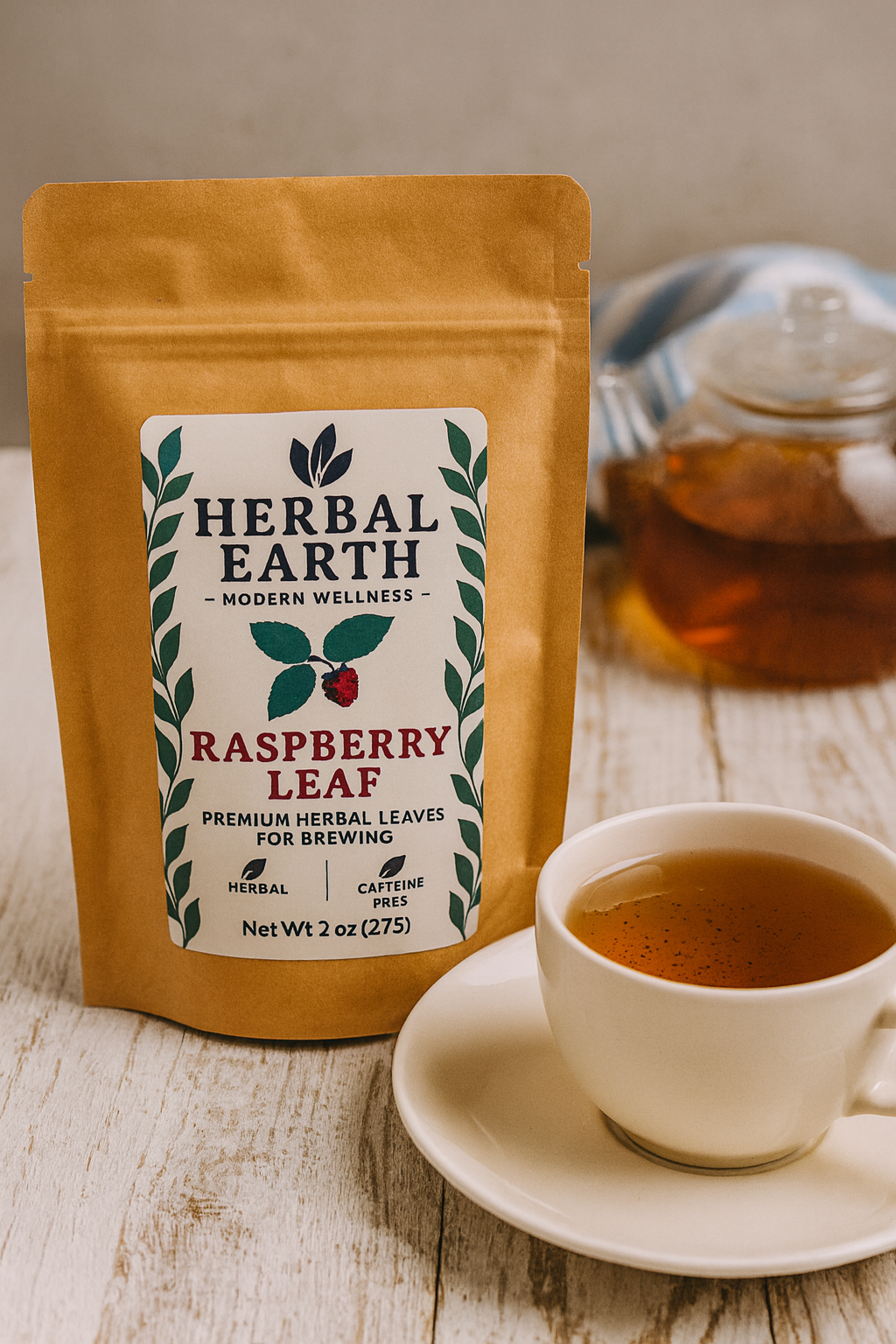 🌿✨ Raspberry Loose Leaf Tea — Feminine Balance & Gentle Support (2 oz & 4 oz)