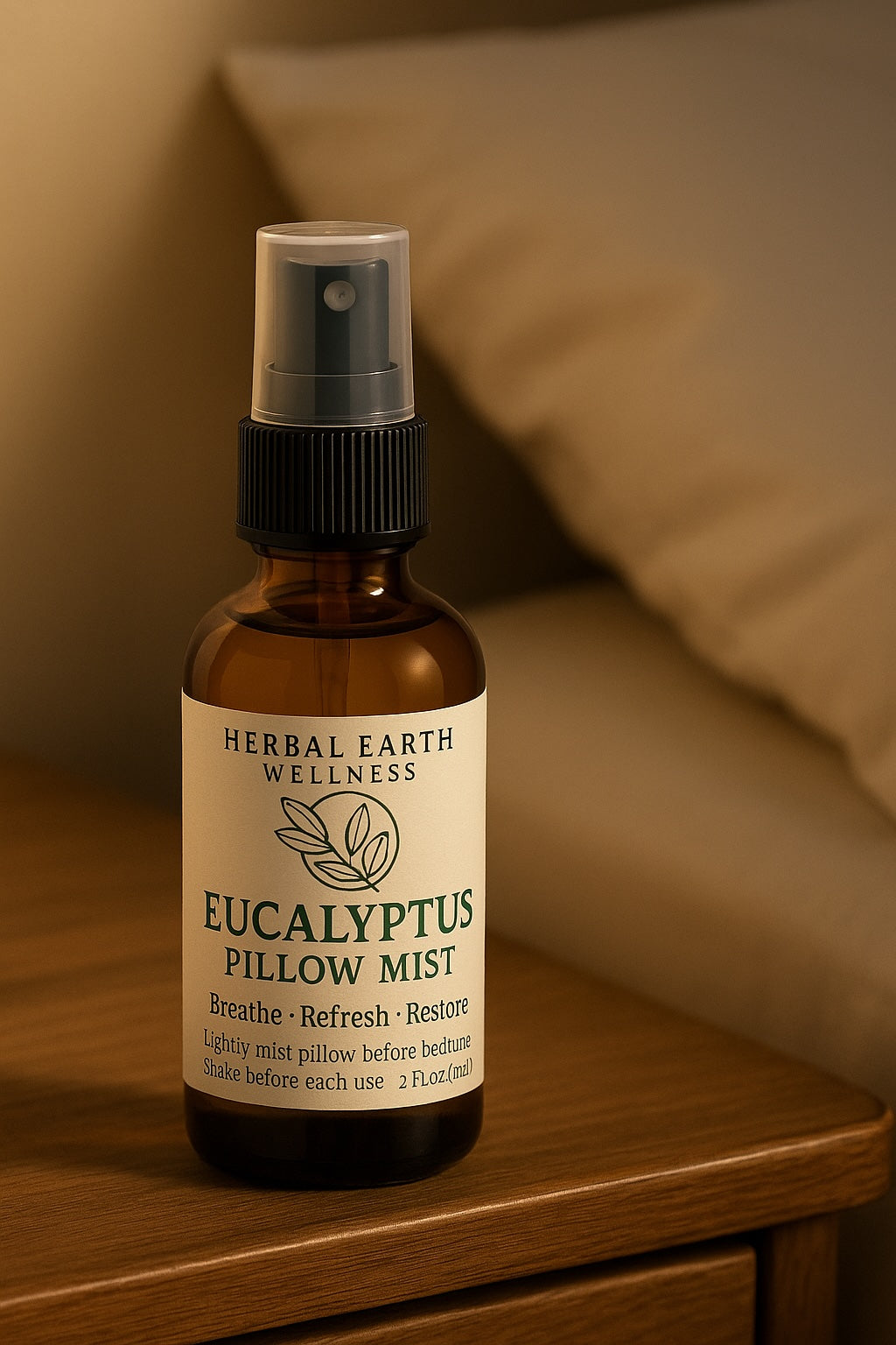 🌱 Eucalyptus Pillow Mist – Breathe · Refresh · Restore