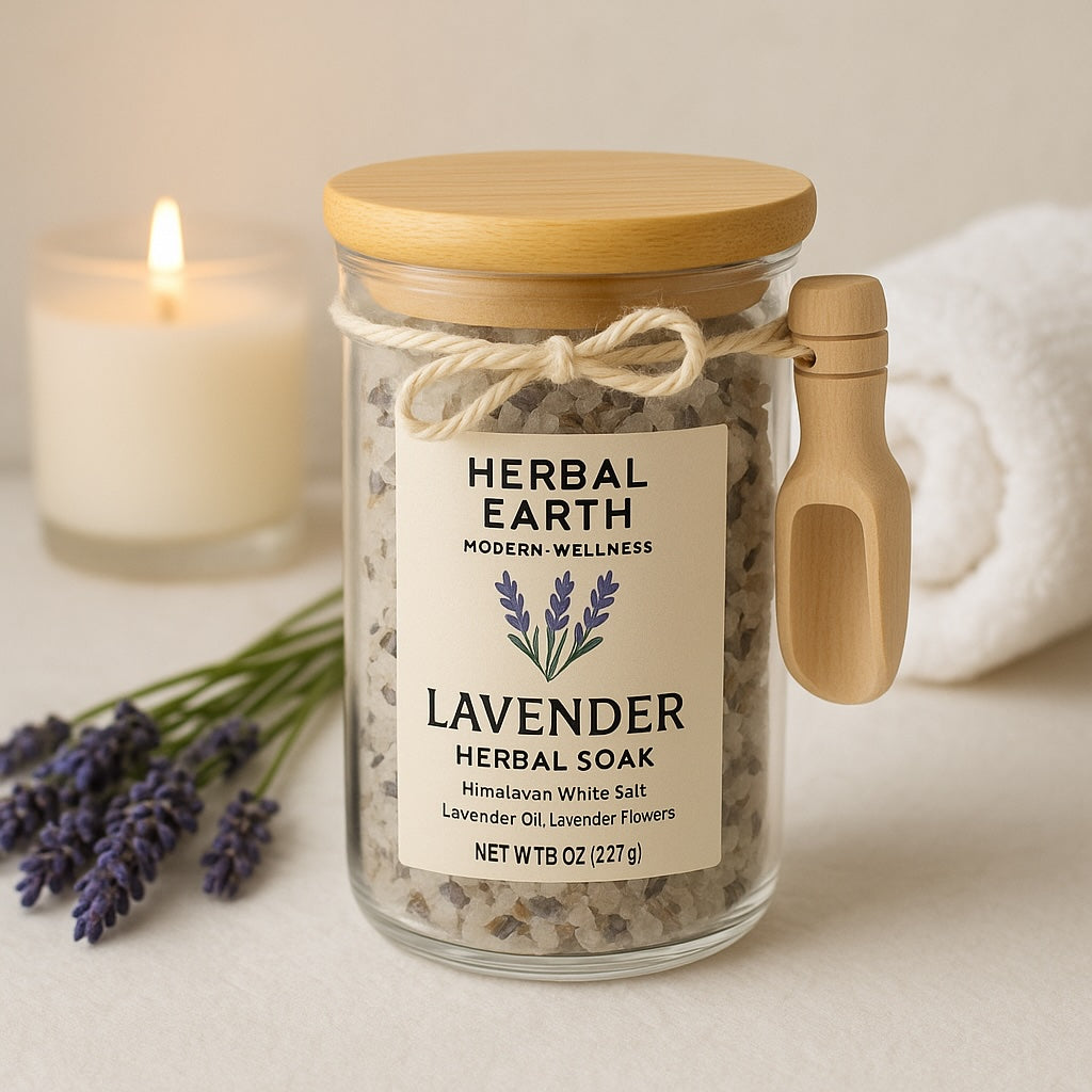 🌿 Lavender Herbal Soak