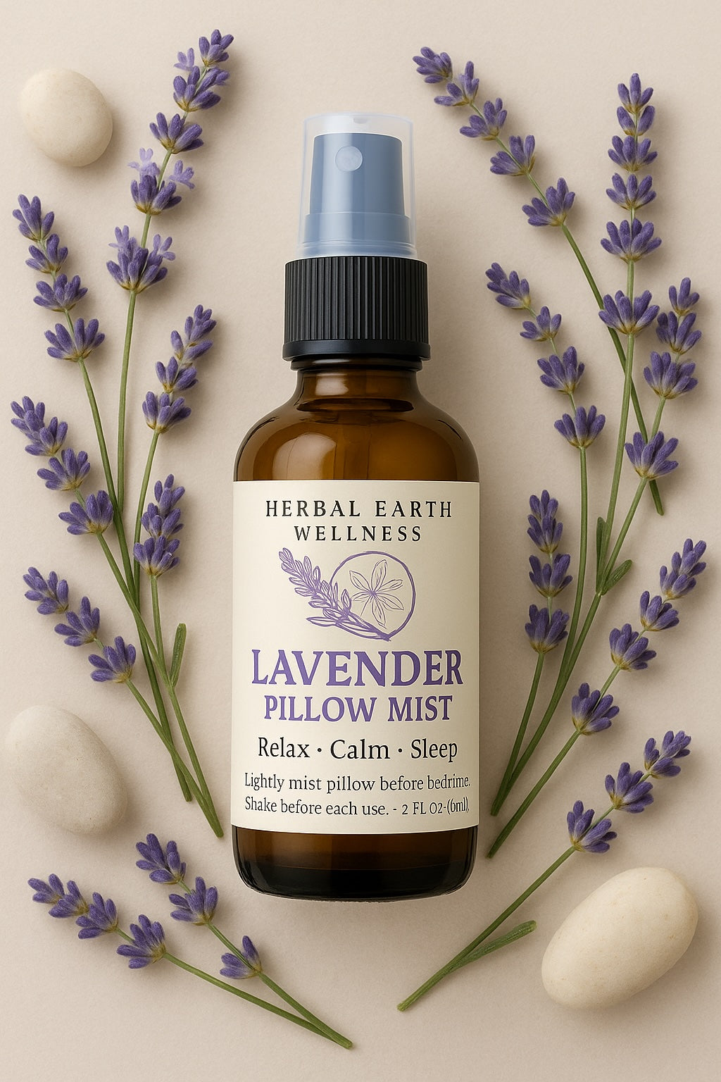 🌿 Lavender Pillow Mist – Relax · Calm · Sleep