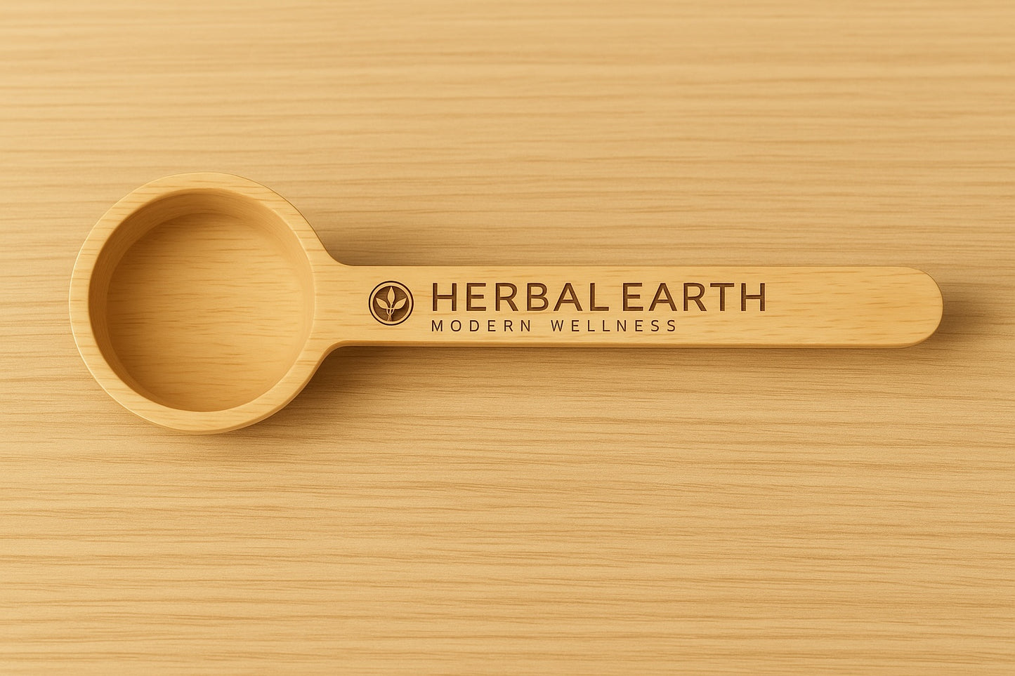 Herbal Earth Wooden Scoop — Crafted for Rituals, Measured for Ease