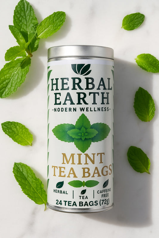 🌿✨ Mint Tea Bags —24 Herbal Bags for Refreshing Clarity
