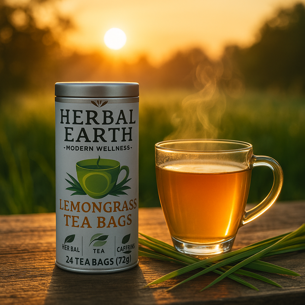 🌿✨ Lemongrass Herbal Tea — Refreshing Citrus Relief