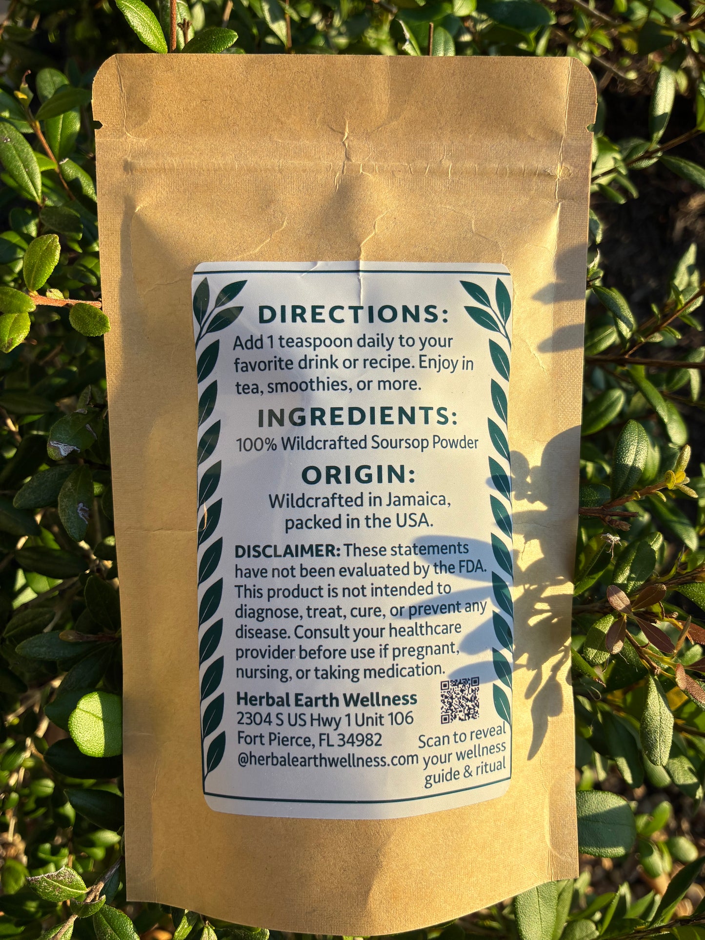 🌿✨ Soursop Leaf Powder — Potent Island Calm (2 oz & 3.5 oz)