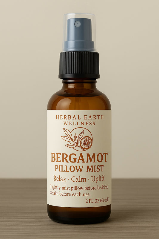 🍊 Bergamot Pillow Mist – Relax · Calm · Uplift