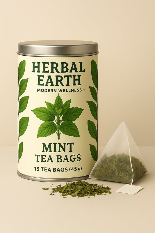 🌿✨ Mint Tea Bags — 15 Herbal Bags for Refreshing Clarity