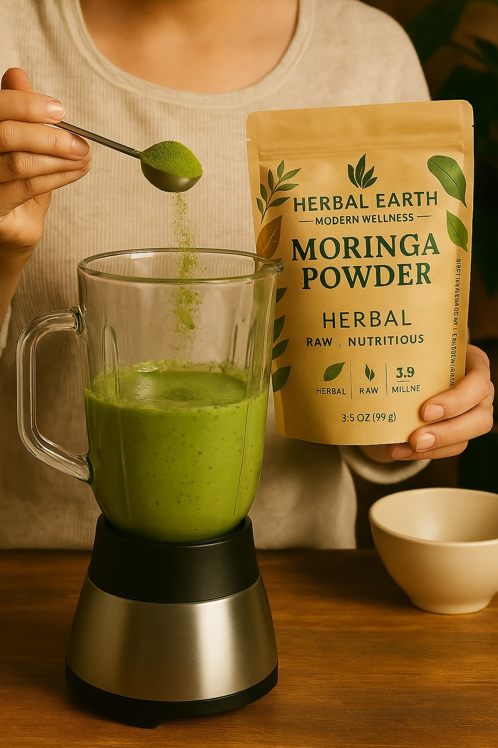 🌿✨ Moringa Leaf Powder — Traditional Detox in a Spoon 4 oz