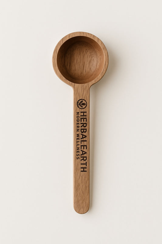Herbal Earth Wooden Scoop — Crafted for Rituals, Measured for Ease